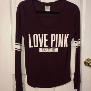 VS Pink Long Sleeve Top